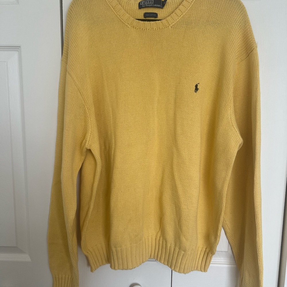 Polo Ralph Lauren Yellow Crewneck Sweater size XXL